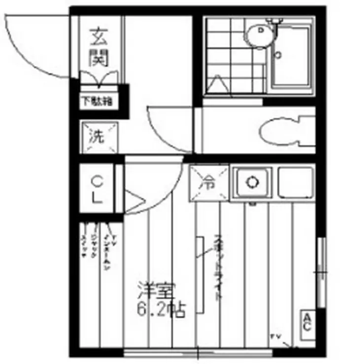 ATLAS Caro与野上落合 2階階 間取り