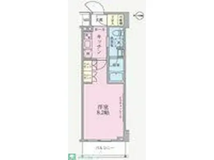 ARKMARK南千住RESIDENCE(1K/5階)の間取り写真