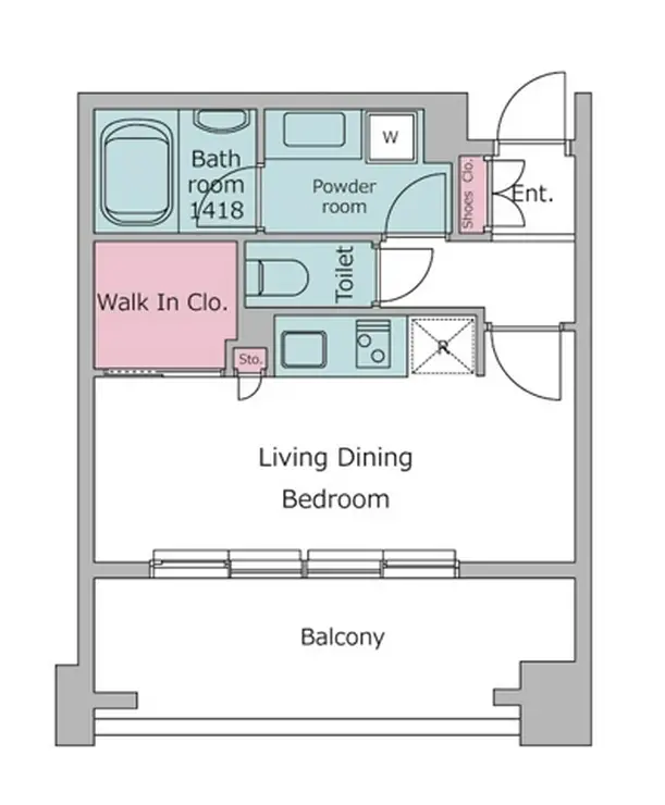レジディア代官山 3階階 間取り