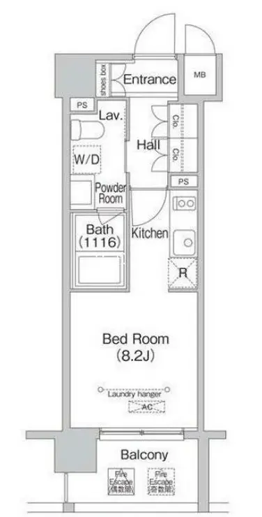 エミネンス高輪台 12階階 間取り