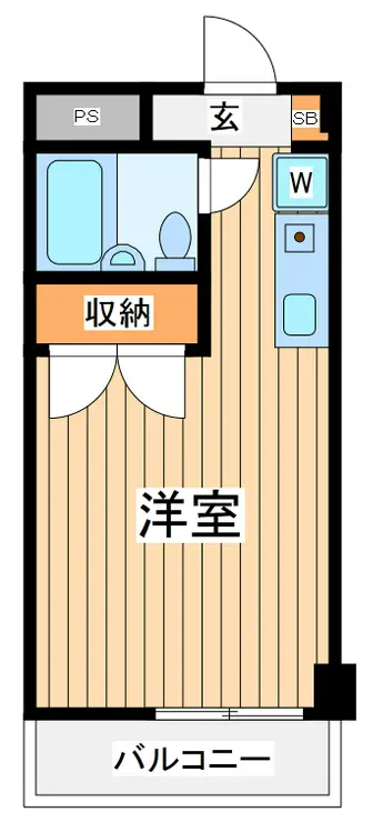 スカイコート生麦 10階階 間取り