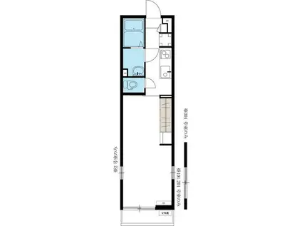 リブリ・KNA(1K/1階)の間取り写真
