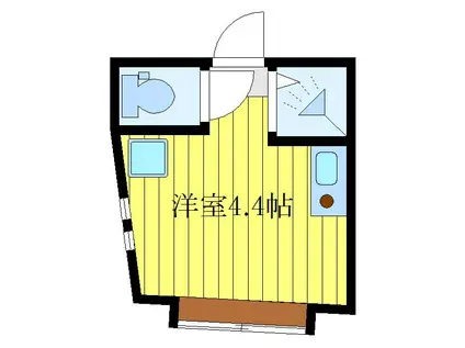 アーバンプレイス護国寺A(ワンルーム/1階)の間取り写真