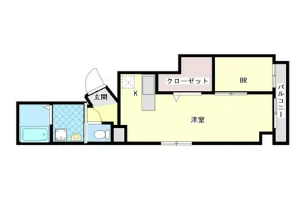 グランパルク橘館(1LDK/7階)の間取り写真