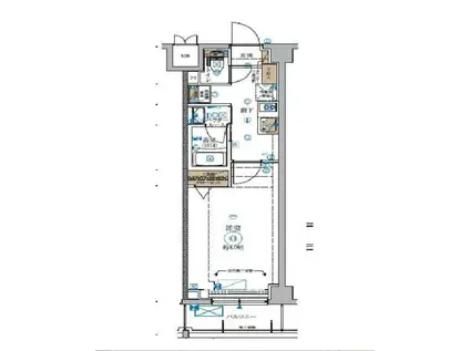 ガリシア板橋(1K/3階)の間取り写真
