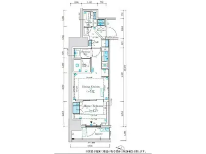 パークリュクス神田(1DK/7階)の間取り写真