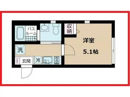 エヌエスゲート南千住(1K/2階)の間取り写真