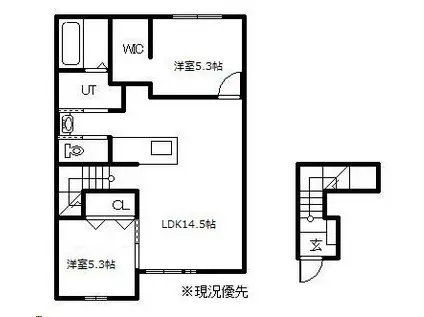 MONOQLOII(2LDK/2階)の間取り写真