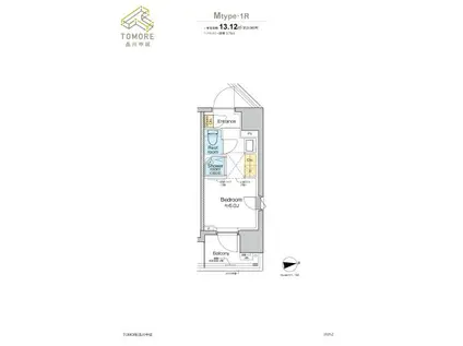 TOMORE品川中延(ワンルーム/11階)の間取り写真