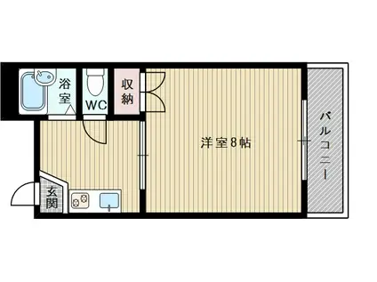 いほりコーポ(1K/3階)の間取り写真