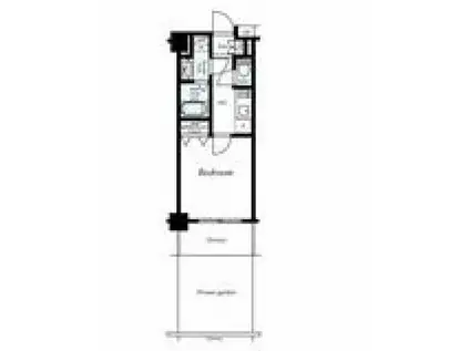 プレール中延(1K/1階)の間取り写真