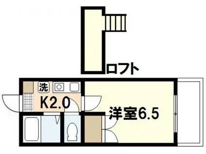 メゾンフォーレスト(1K/2階)の間取り写真