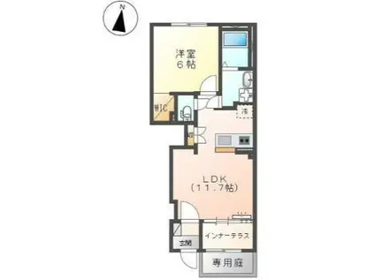 ＪＲ日豊本線 宮崎駅 徒歩36分 2階建 新築(1LDK/1階)の間取り写真