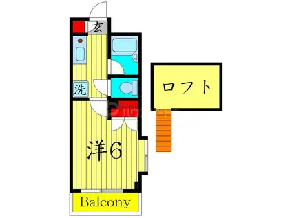 QUEENGARDEN(1K/3階)の間取り写真