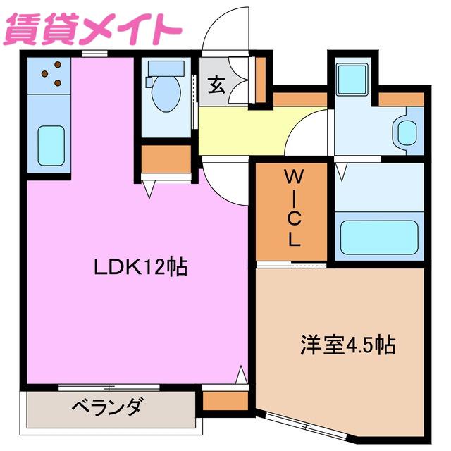 サンフェリーチェ(1LDK/3階)の間取り写真