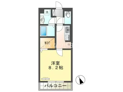 PORTA FORTUNA(1K/2階)の間取り写真