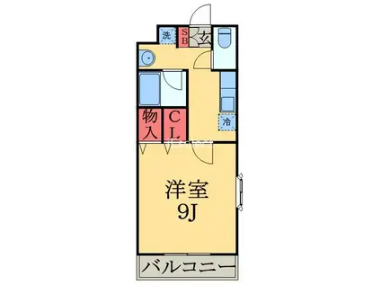 ドマーニ(1K/2階)の間取り写真