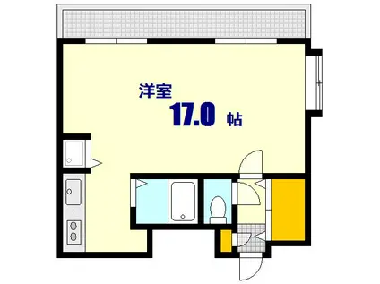 サンクレオアイ(ワンルーム/2階)の間取り写真