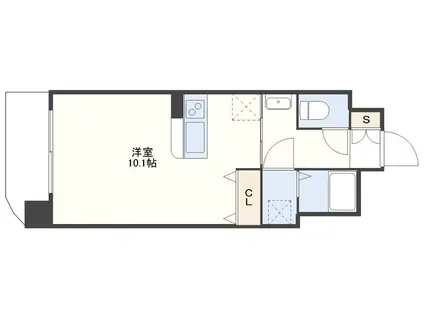 グランテージ鍛冶屋町(ワンルーム/4階)の間取り写真