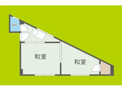 海老江大喜ビル(2K/3階)の間取り写真