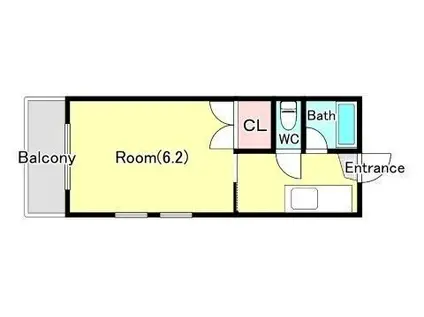 ハウスオブバランス(1K/1階)の間取り写真