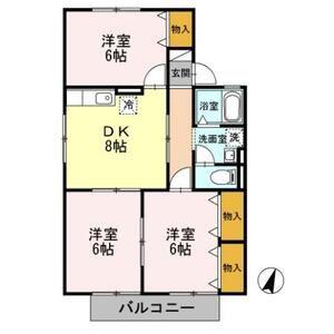 ぷらっとMIYUKI E(3DK/1階)の間取り写真