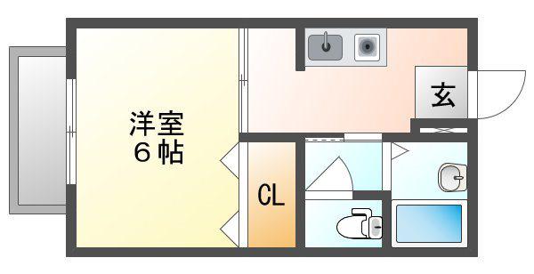 セフィーラ津島(1K/1階)の間取り写真