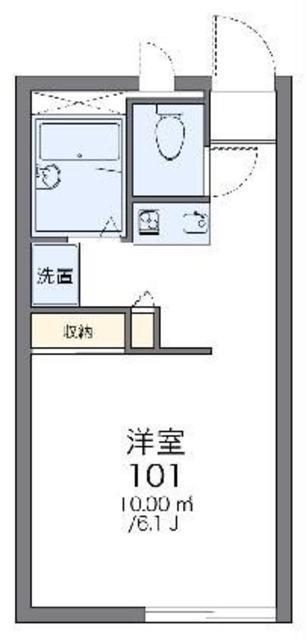レオパレスラ・シンシア(1K/2階)の間取り写真