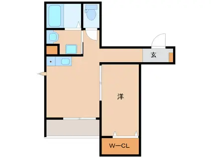 クレストコート神田北(ワンルーム/3階)の間取り写真