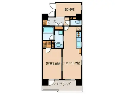 HF学芸大学レジデンス(1SLDK/7階)の間取り写真