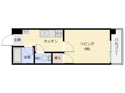 ビラヤマダ(1K/2階)の間取り写真