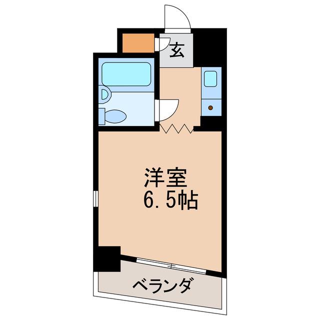 グランデール泉(ワンルーム/8階)の間取り写真