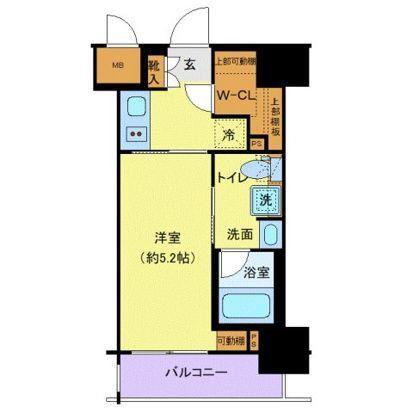ステージファースト千葉駅南(1K/2階)の間取り写真