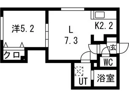 ガレージハウス45(1LDK/2階)の間取り写真