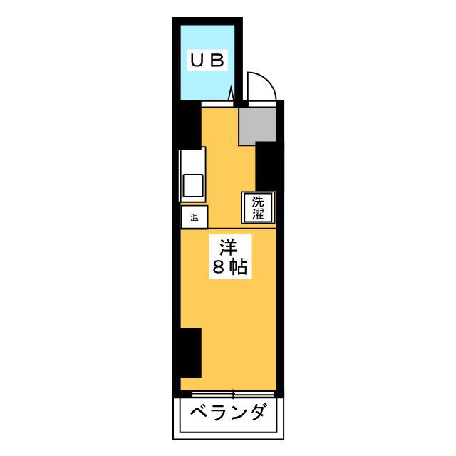 サウスパーク(ワンルーム/5階)の間取り写真