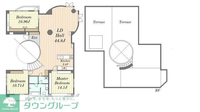 グリーンテラス元代々木(3LDK/4階)の間取り写真