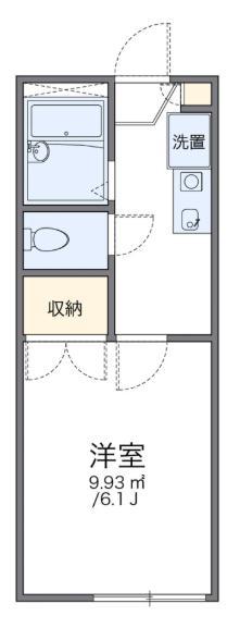 レオパレスRAFFINATOII(1K/2階)の間取り写真