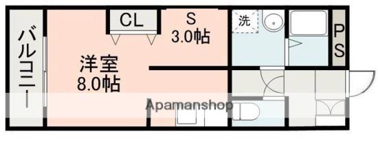 NSグランデール(ワンルーム/3階)の間取り写真