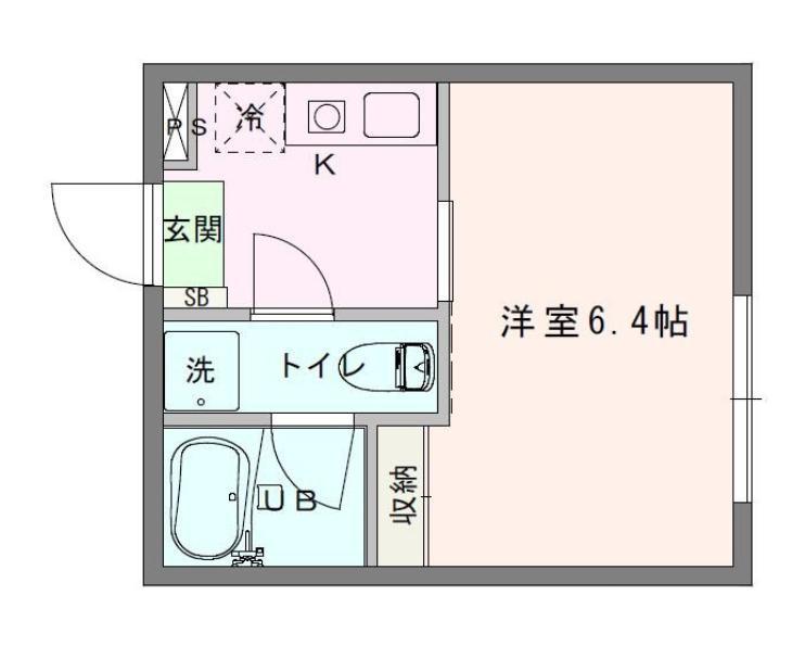 LE COEUR EBISU(1K/1階)の間取り写真