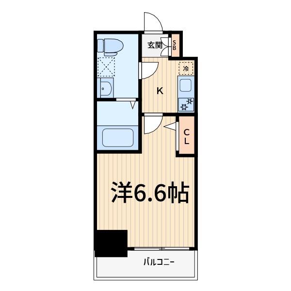 AZEST西川口(1K/10階)の間取り写真