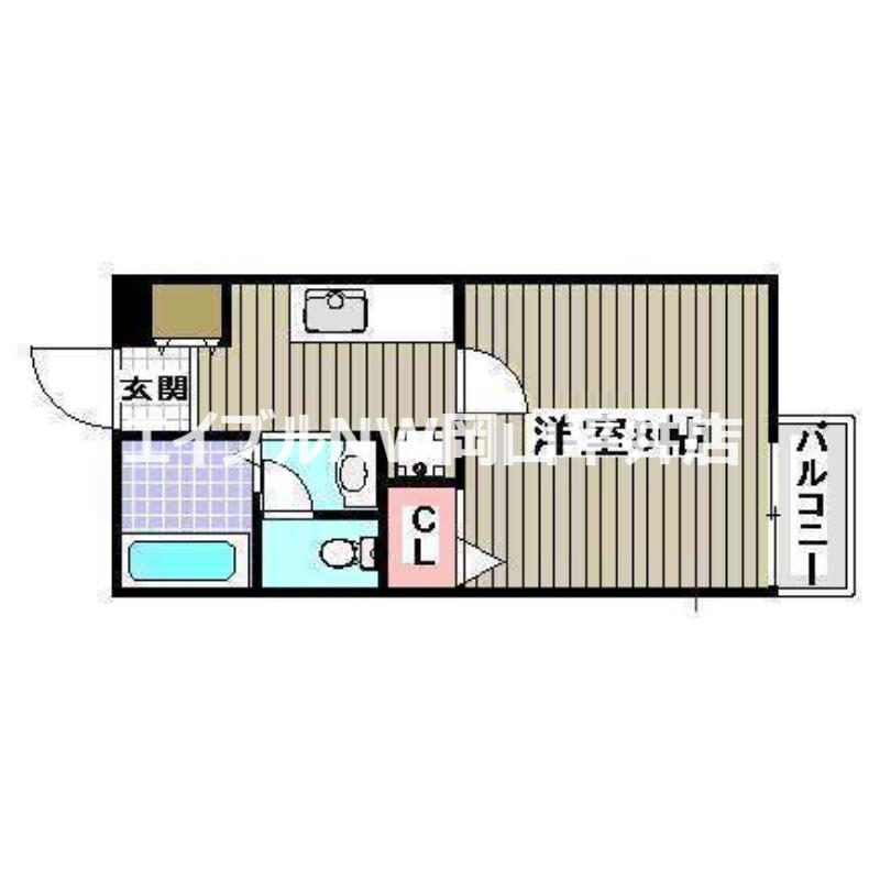 パセーラ21(1K/1階)の間取り写真