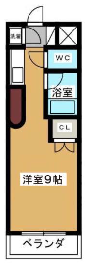 ソフィアステージ豊田(1K/2階)の間取り写真