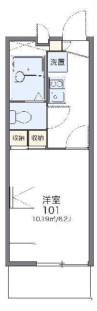 レオパレスSALUTE(1K/2階)の間取り写真