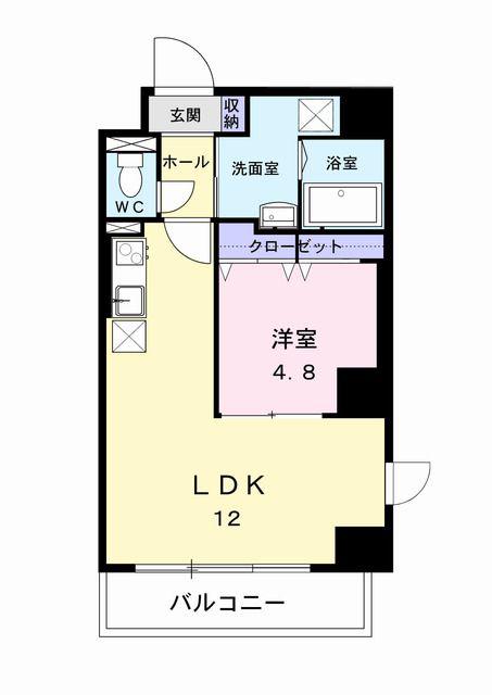 プレ・アビタシオン春日部III(1LDK/4階)の間取り写真