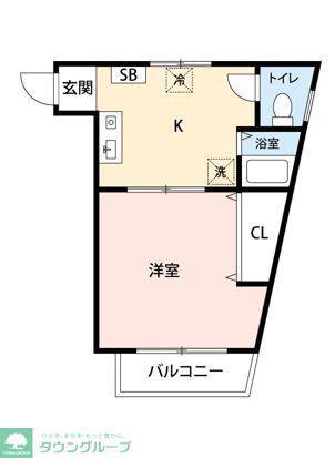 第3池田ビル(1K/3階)の間取り写真