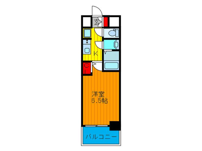 プレサンス梅田北オール(1K/2階)の間取り写真