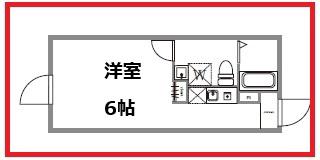 クラウディア タケノツカ(ワンルーム/3階)の間取り写真