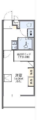 レオパレスサンブリッジIV(1K/1階)の間取り写真
