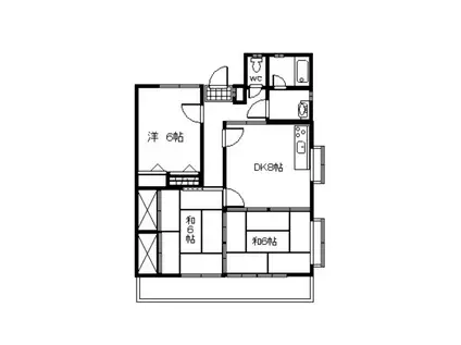 グランベール(3DK/4階)の間取り写真