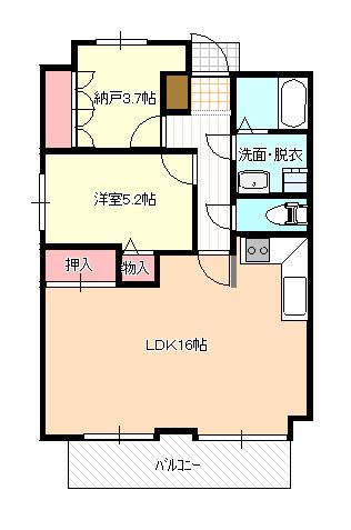 朝日プラザ岡山西古松(1SLDK/8階)の間取り写真
